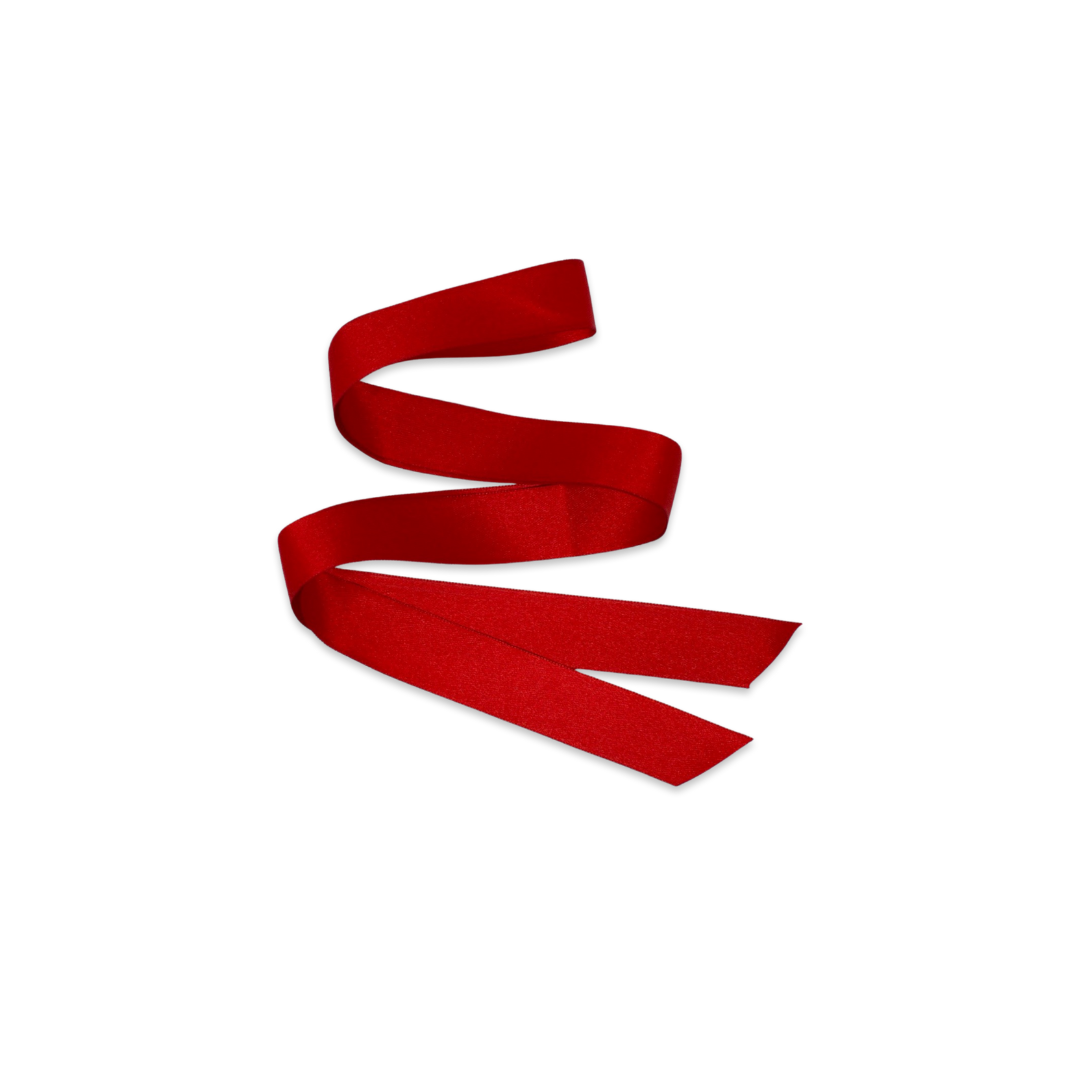 Satin Sash Ribbon Green Pink or Red