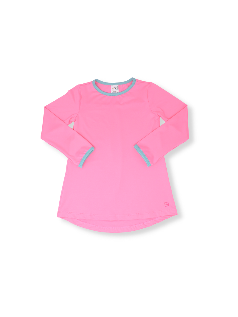 Lindsay Long T LS Pink Turq