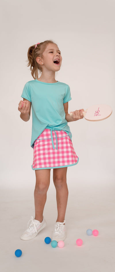 Bridget BAsic Tee Totally Turquoise