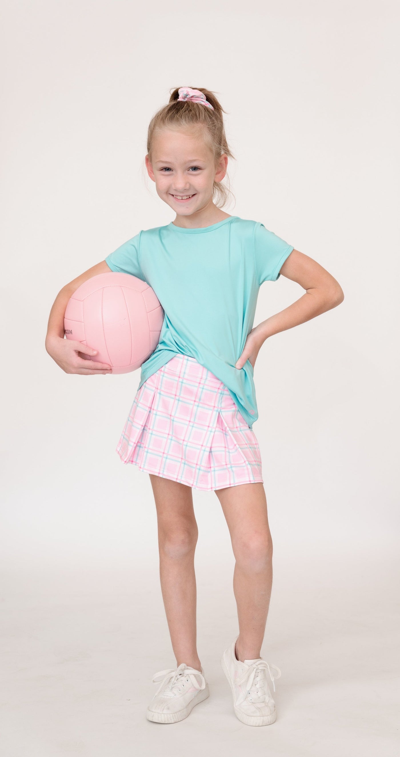 Sophie Skort Pink Plaid