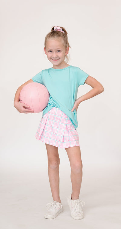 Sophie Skort Pink Plaid