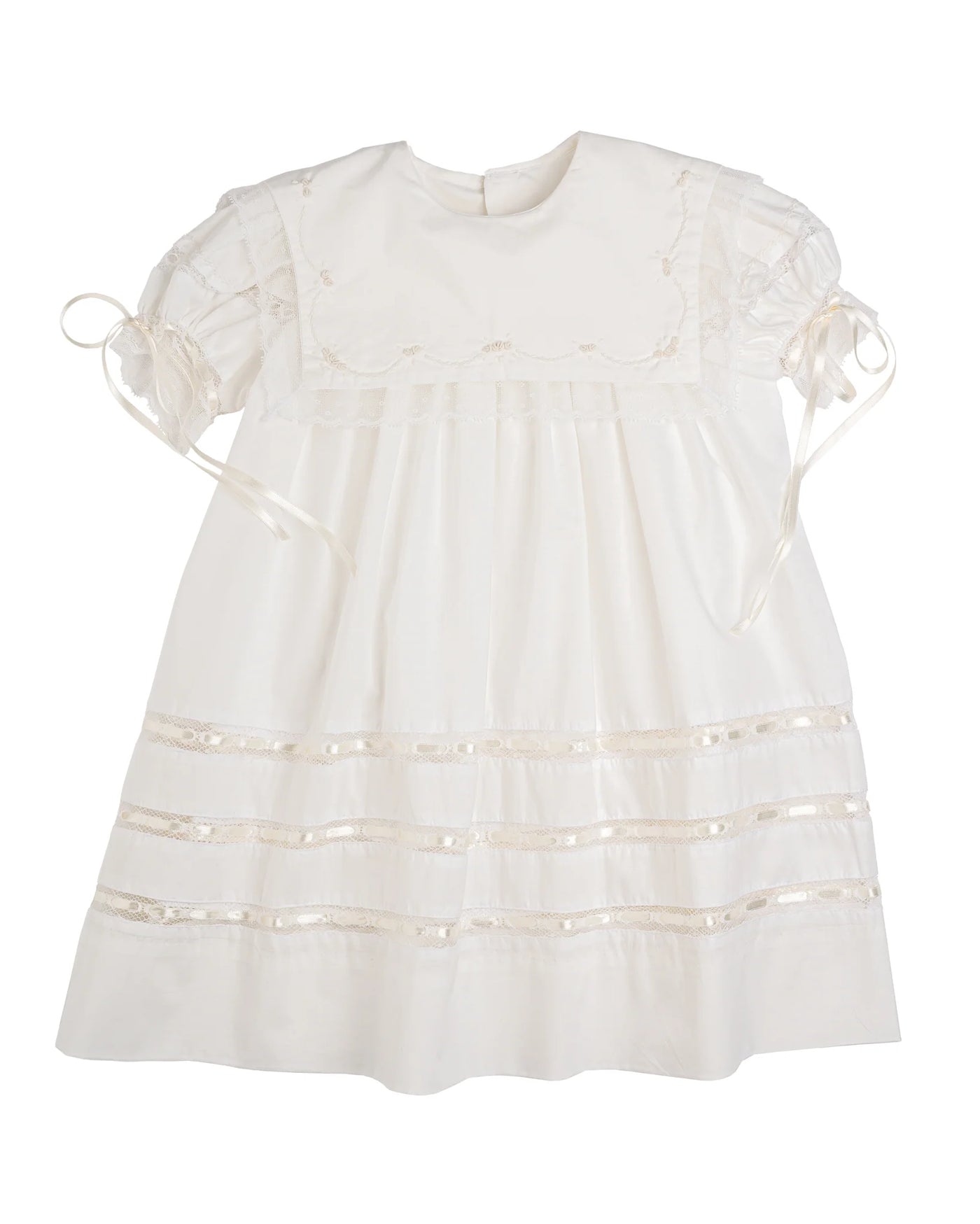 Elle A Dress - Blessings White Batiste - Ecru Embroidery