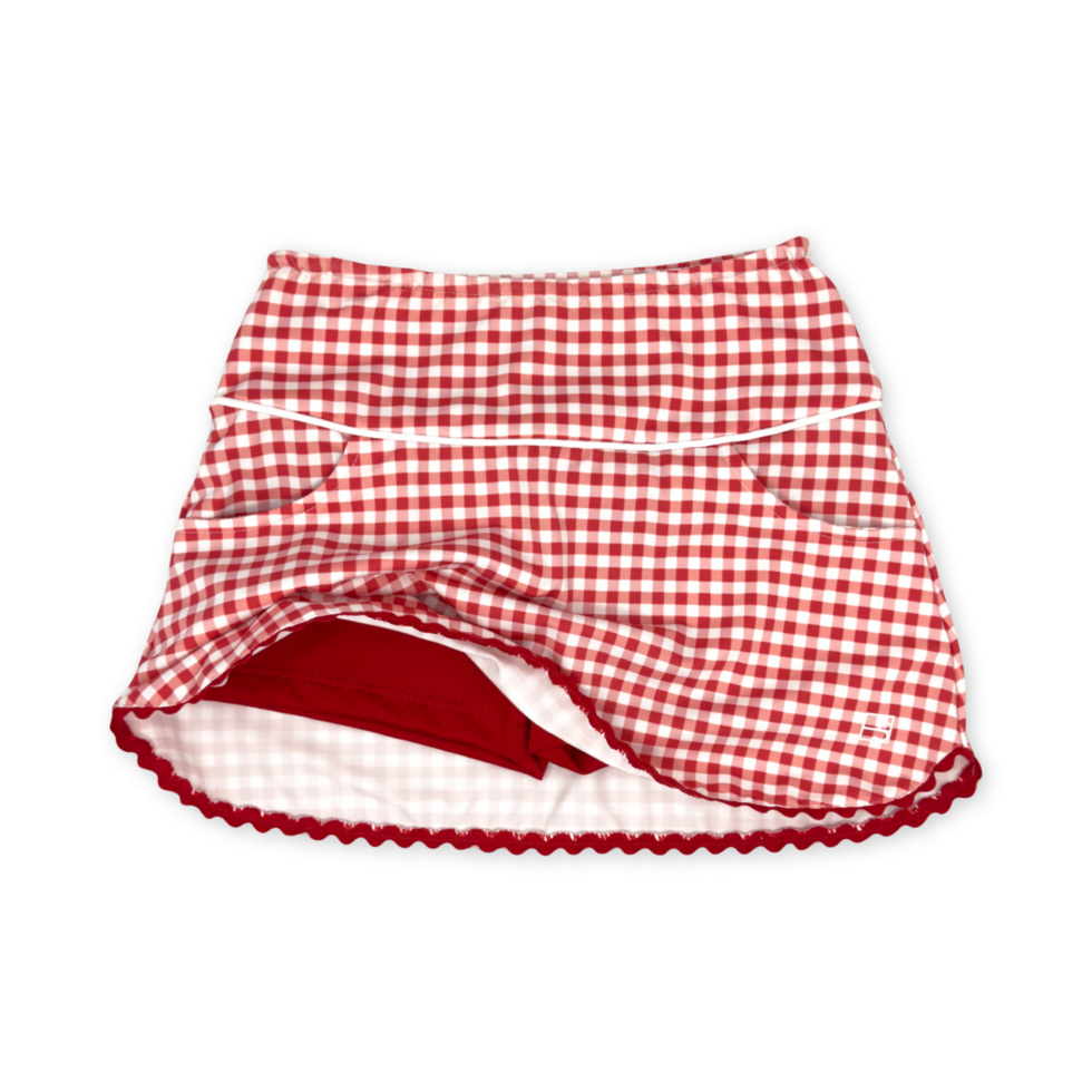 Tiffany Skort Candy Apple Red Gingham