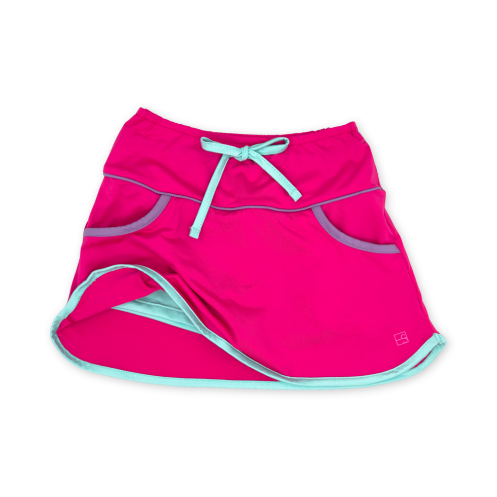 Tiffany Skort Power Pink Totally Turquoise