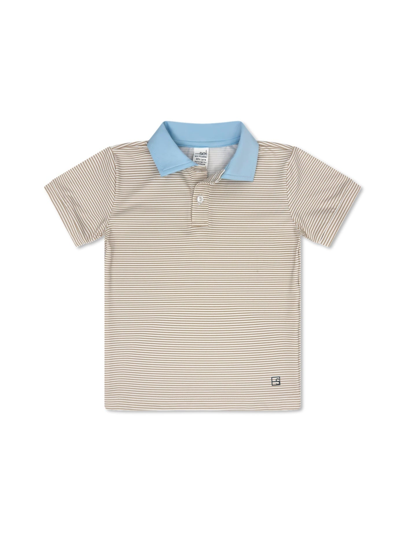 Parker Polo Sandstone Mini Stripe Cotton Candy Blue