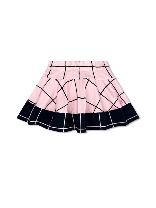 Amber Skort Cotton Candy Pink and Nantucket Navy Willington Windowpane