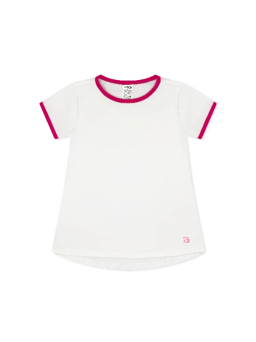 Bridget Basic T Pure Coconut, Power Pink