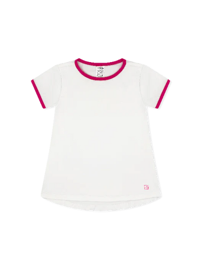 Bridget Basic T Pure Coconut, Power Pink