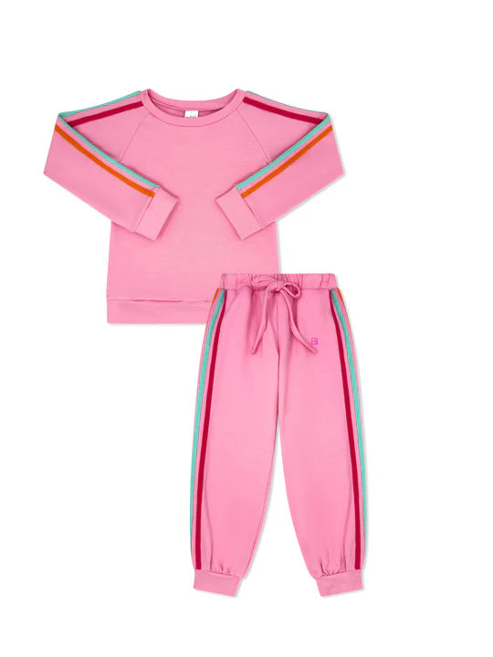 Savannah Jogger Set Taffy Pink, Strawberry Pink