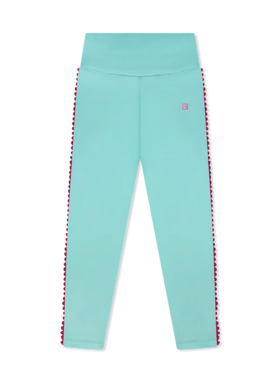 Abigail Highwaist Legging Totally Turquoise, Power Pink