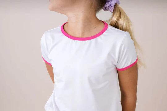 Bridget Basic T Pure Coconut, Power Pink