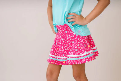 Callie Skort Pinky Promise, Totally Turquoise, Pure Coconut