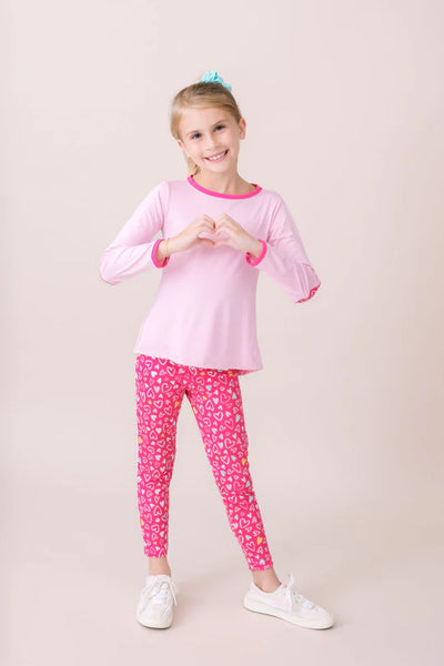 Abigail Highwaist Legging Pinky Promise, Pure Coconut