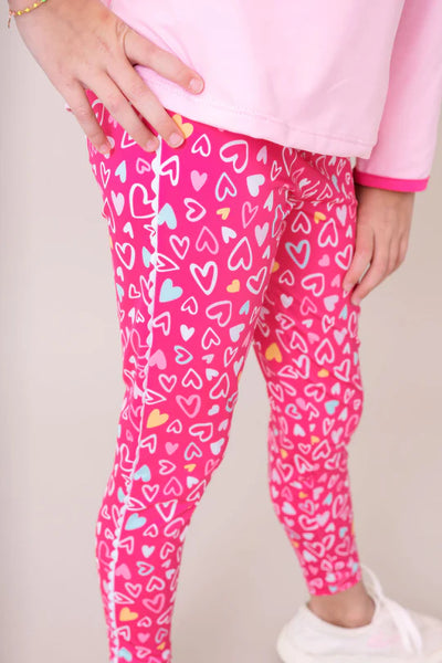 Abigail Highwaist Legging Pinky Promise, Pure Coconut