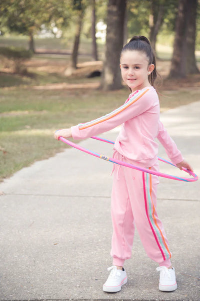 Savannah Jogger Set Taffy Pink, Strawberry Pink