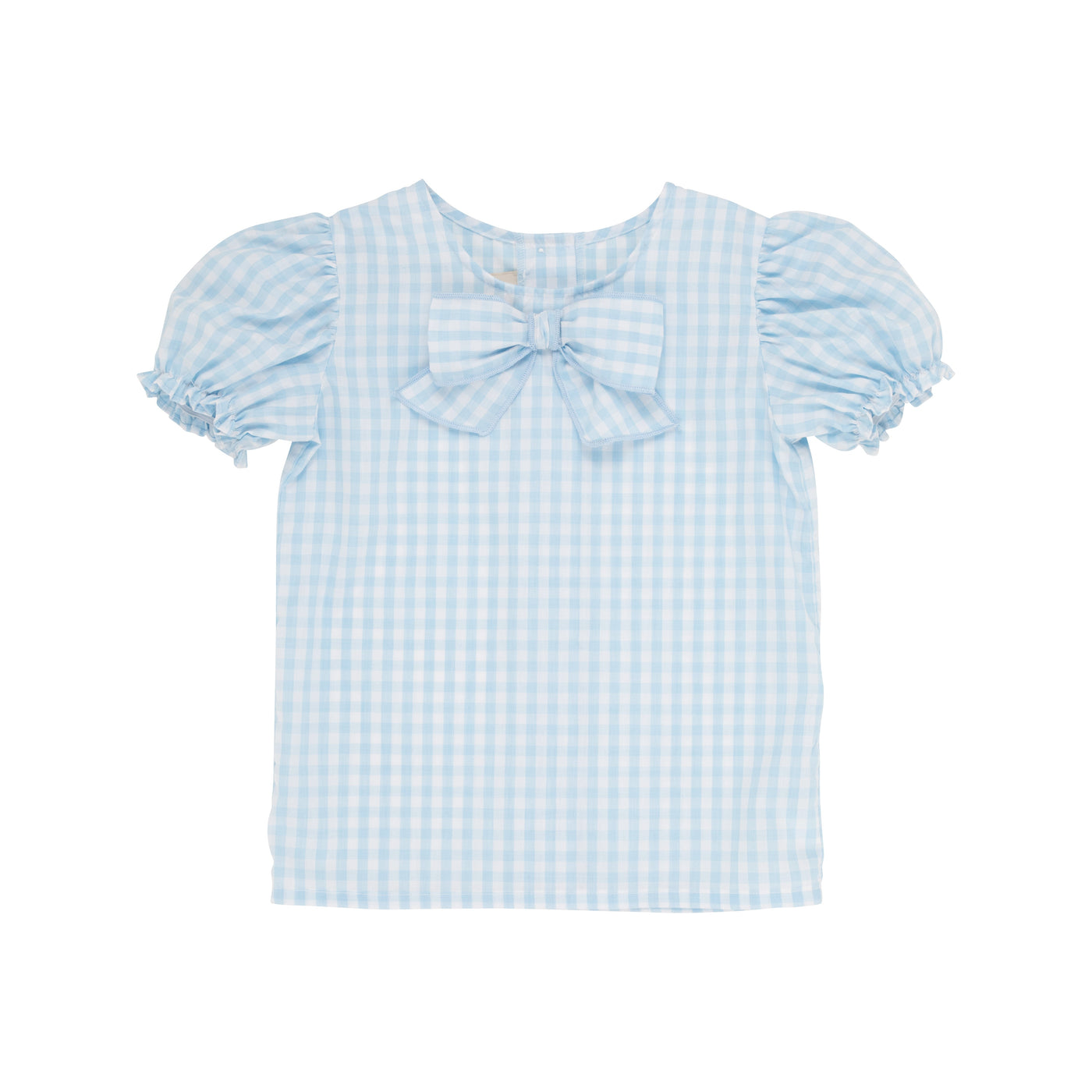 Girls Beatrice Bow Blouse SS BB Gingham