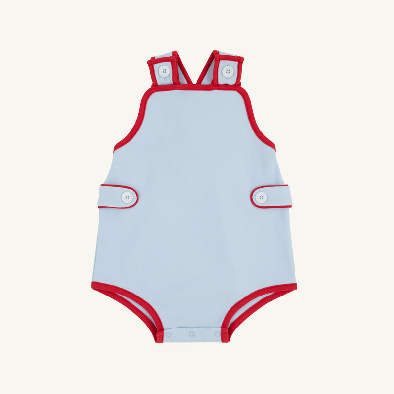 Skipper Sunsuit Buckhead Blue Rich Red