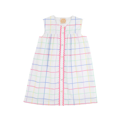 Sleeveless Tabitha's Teacher's Pet Dress Water Street Windowpane