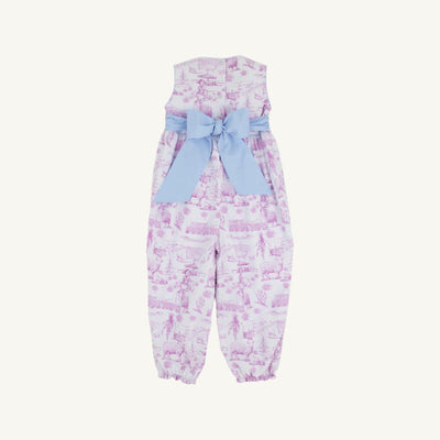 Sleeveless Rebecca Romper Lavender & Lambs