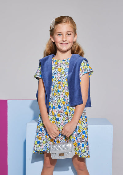 Swoop Dress Cartoon Floral