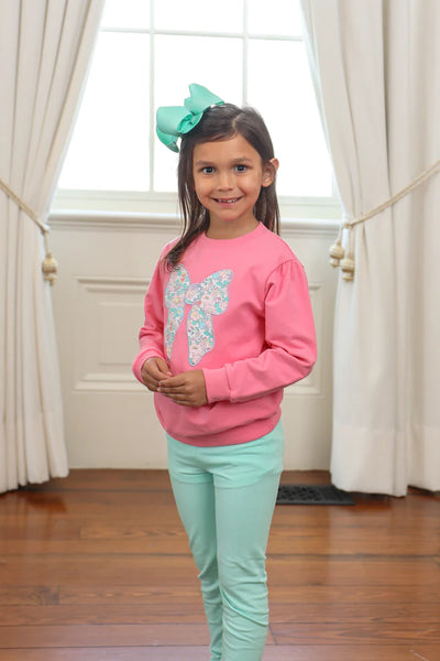 French Terry Pullover Bow