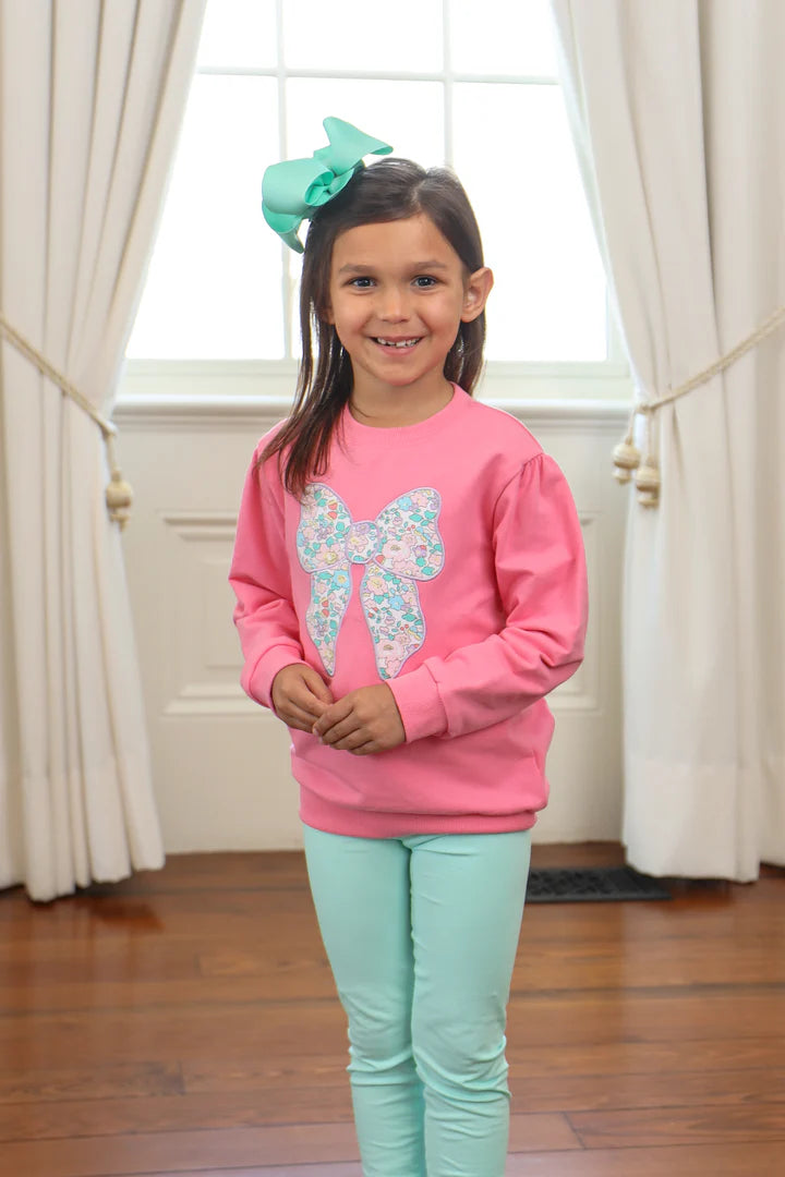 French Terry Pullover Bow