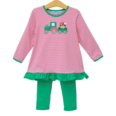 Tractor Ruffle Pants Set