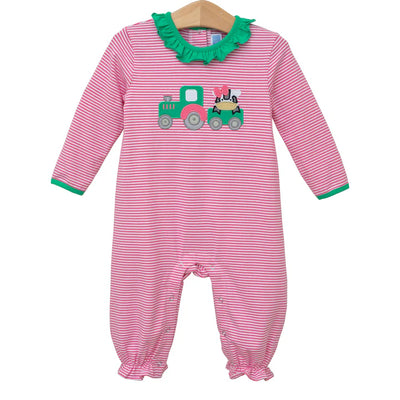 Tractor Ruffle Romper