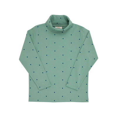 Tatum's Turtleneck Gallatin Green Micro Dot