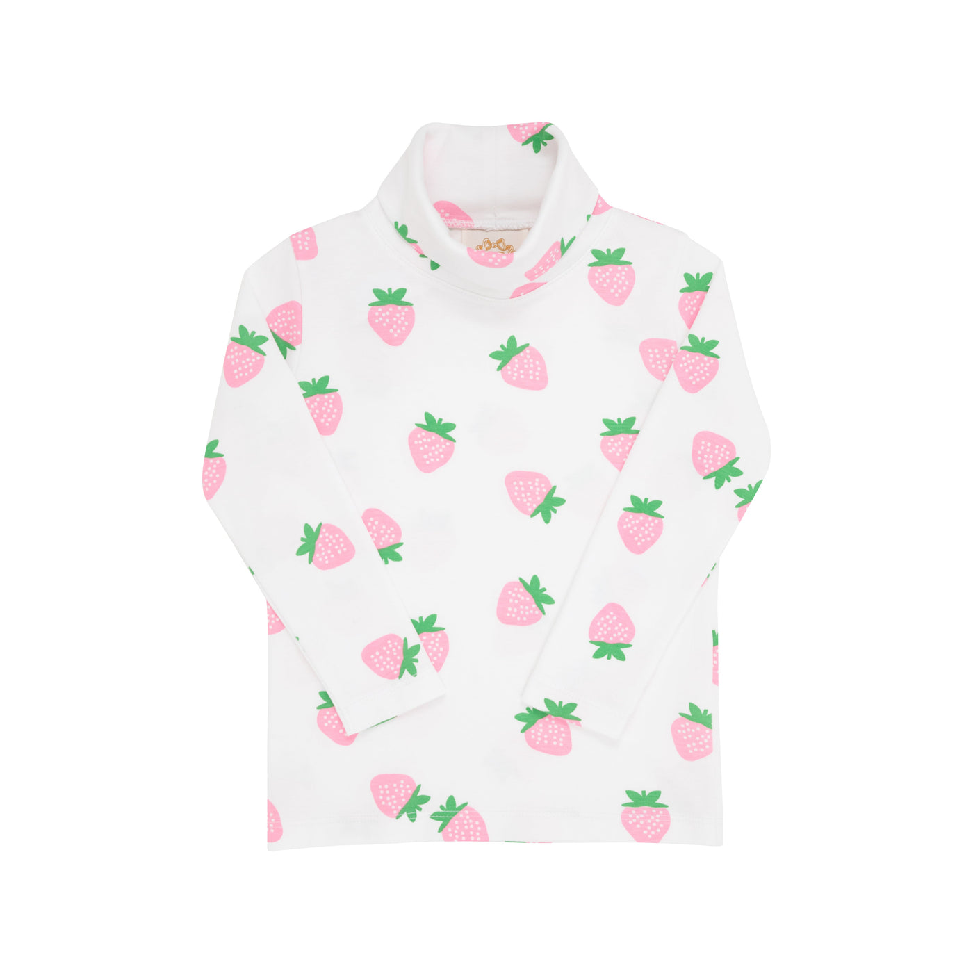 Tatum's Turtleneck Sanibel Strawberry in White