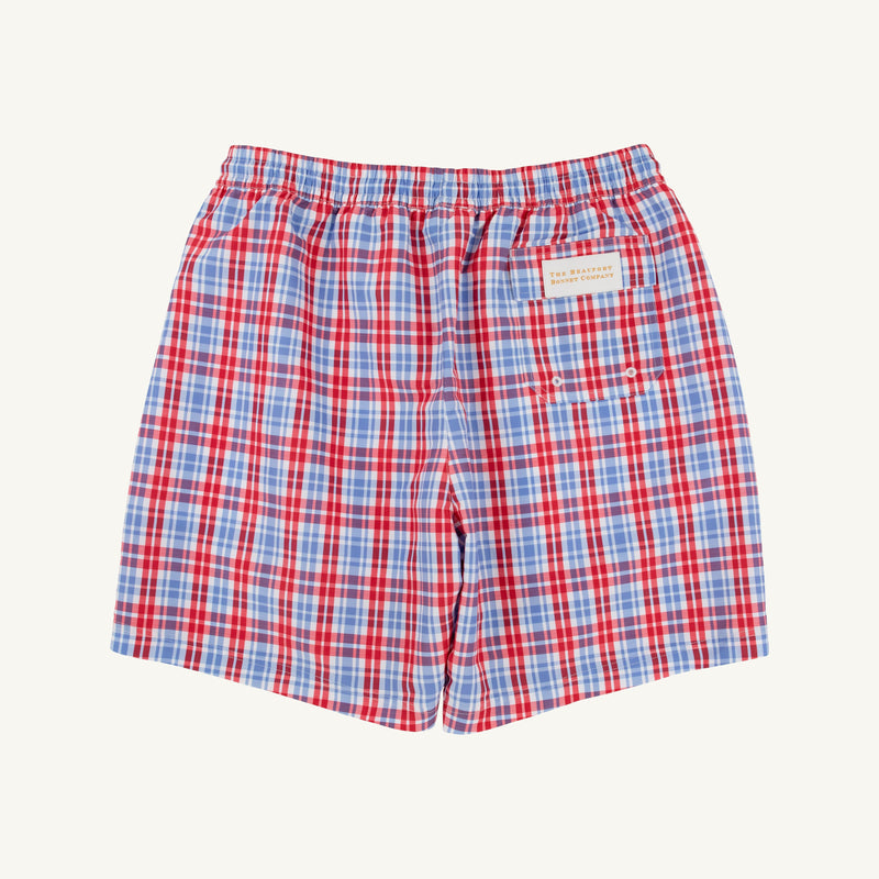 Toddy Swim Trunks Lawn Party Plaid