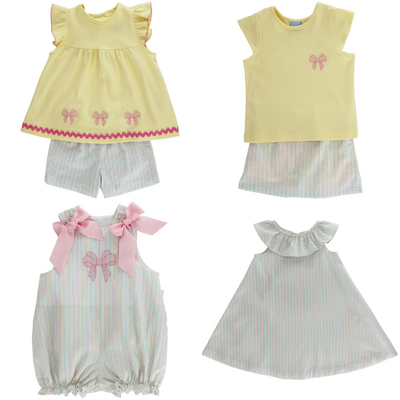 Girls Skort Set Bows