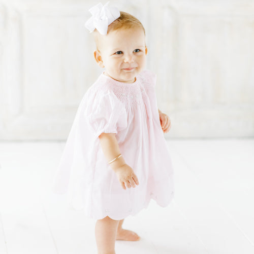 Scalloped Bishop Dress