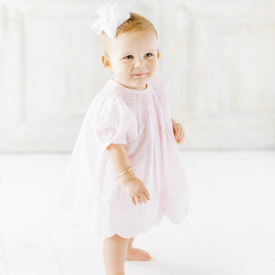 Scalloped Bishop Dress