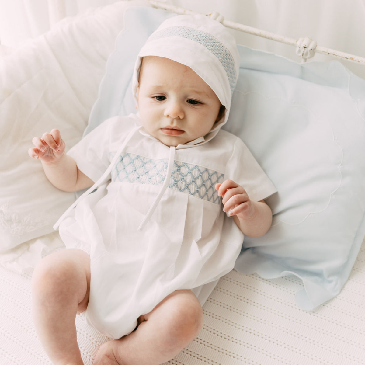 Boys Signature Smocked Romper