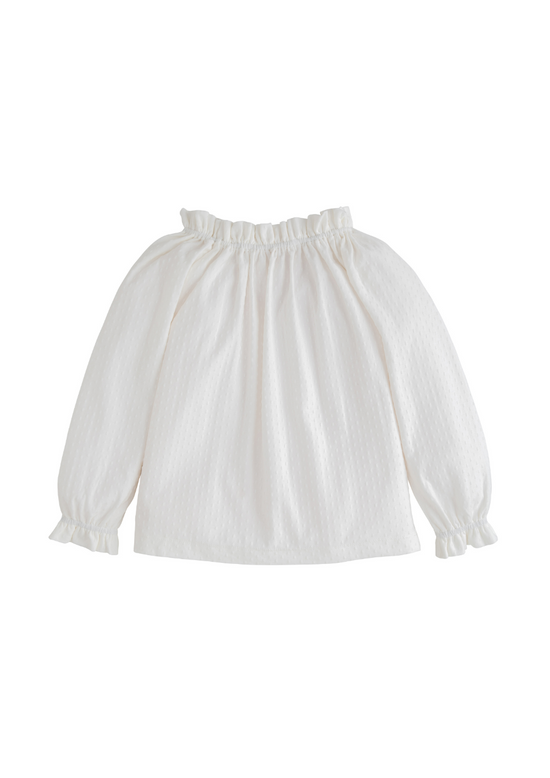 Tory Top White Pointelle