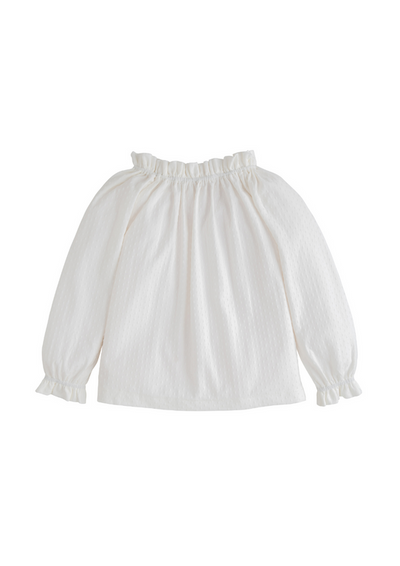 Tory Top White Pointelle