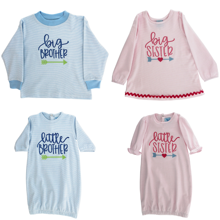 Knit Stripe Big Sister LS Tee