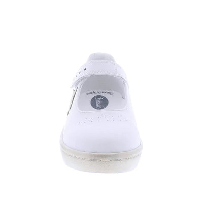 Stella White & Gold Leather