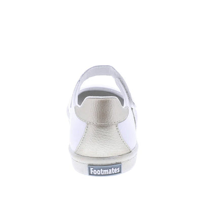 Stella White & Gold Leather