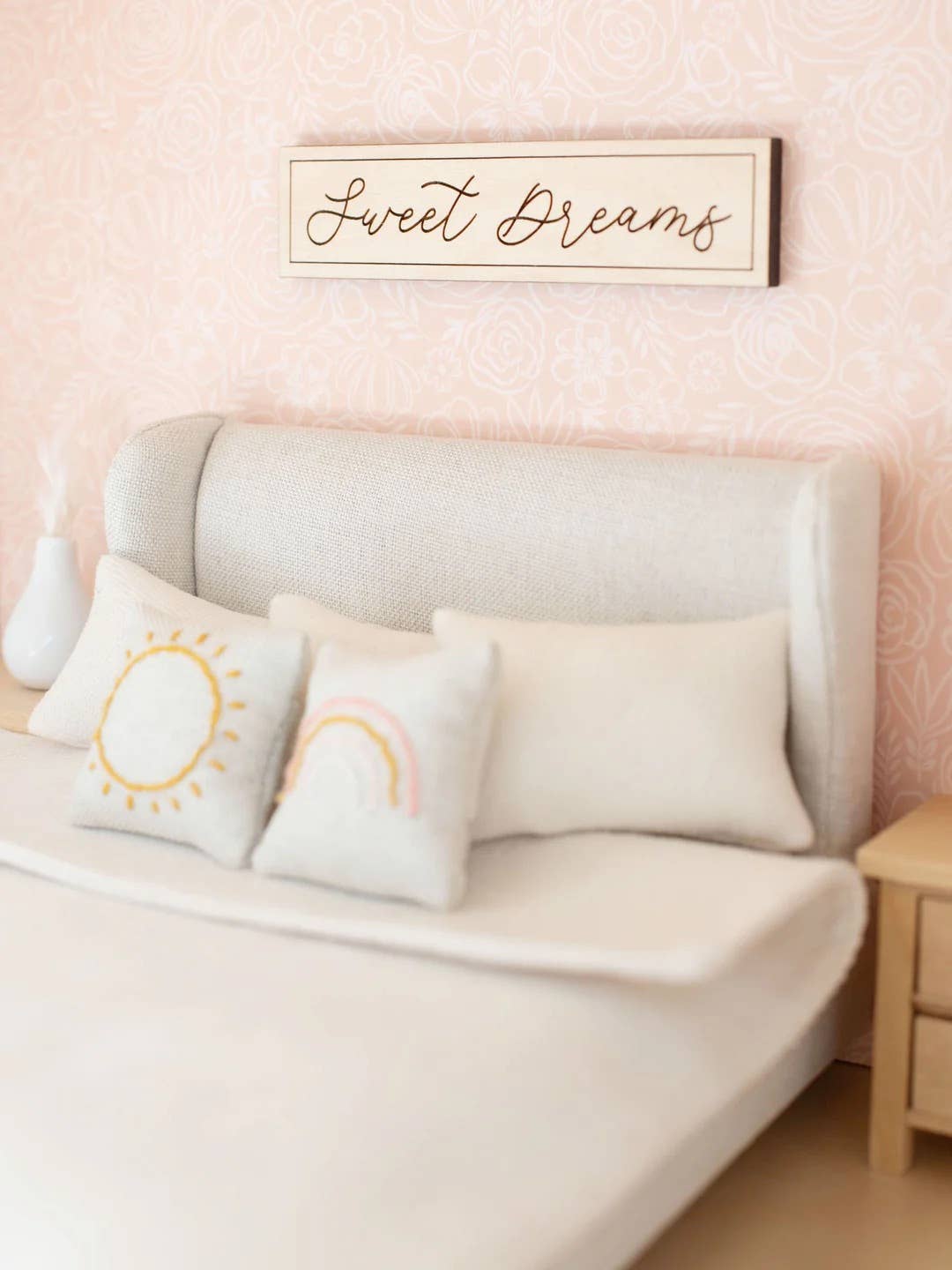 Dollhouse Wood Wall Sign | Three Styles: Home Sweet Home