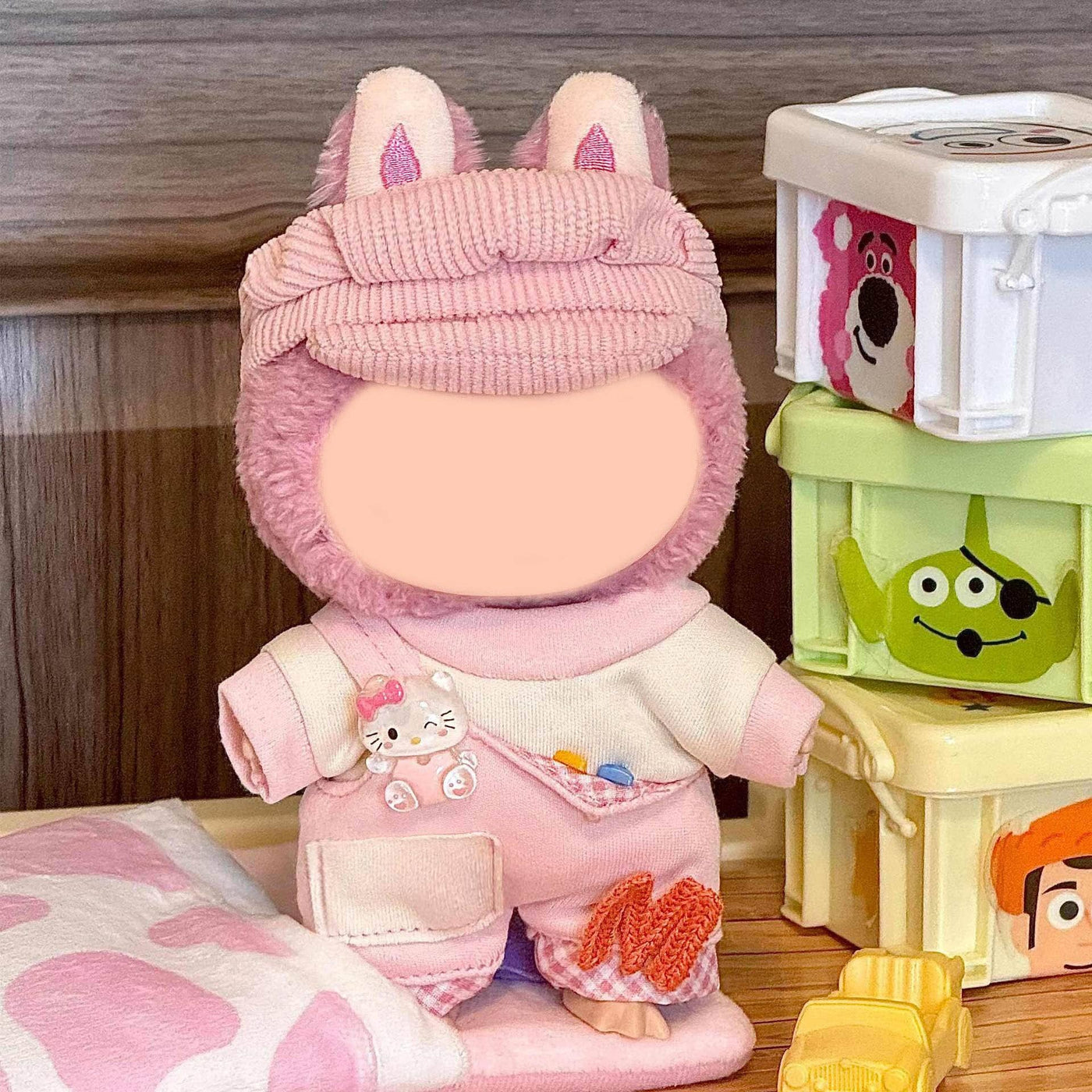 Labubu Clothes: Pink 3pc Outfit