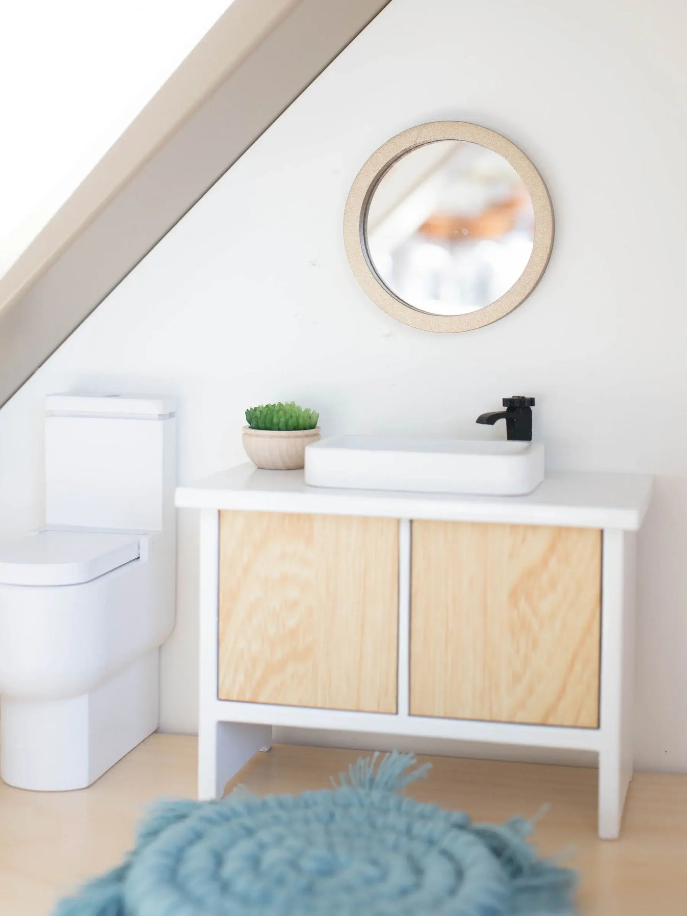 Dollhouse Gold Frame Mirror | Two Styles: Arch