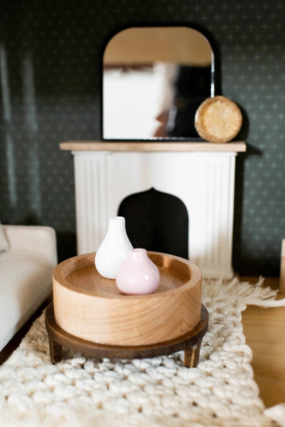 Dollhouse Vase Set | Pink + White