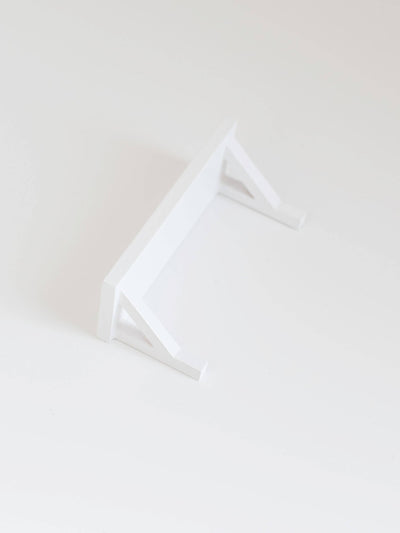 Dollhouse Bracketed Wall Shelf | Two Finishes: Natural Wood