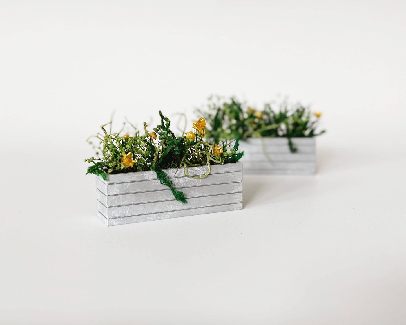 Dollhouse Planter Boxes - Set of 2