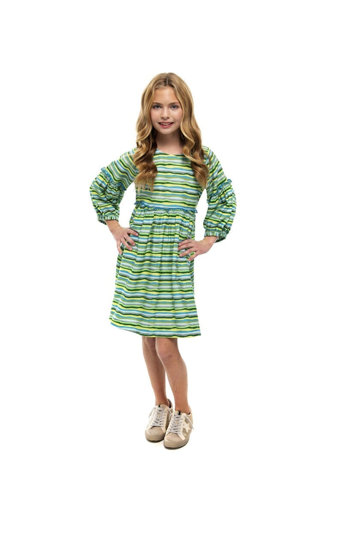 Savannah Dress Wavy Lines