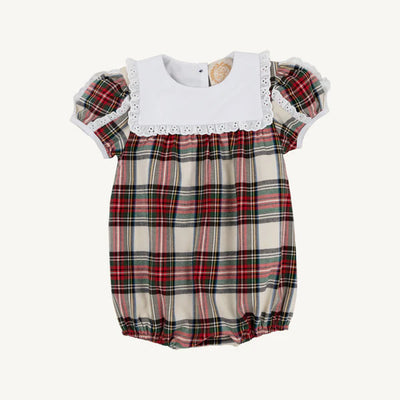 Bea Louise Bubble Charlie Place Plaid, Worth Ave White