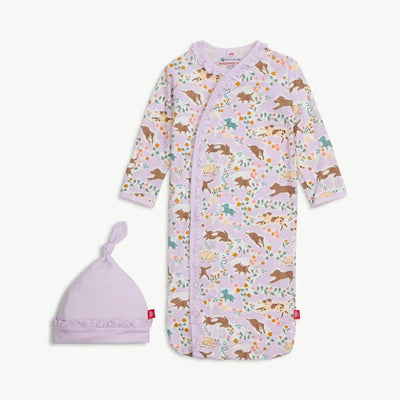 Best Fur-End Magnetic Gown & Hat Set with Ruffle
