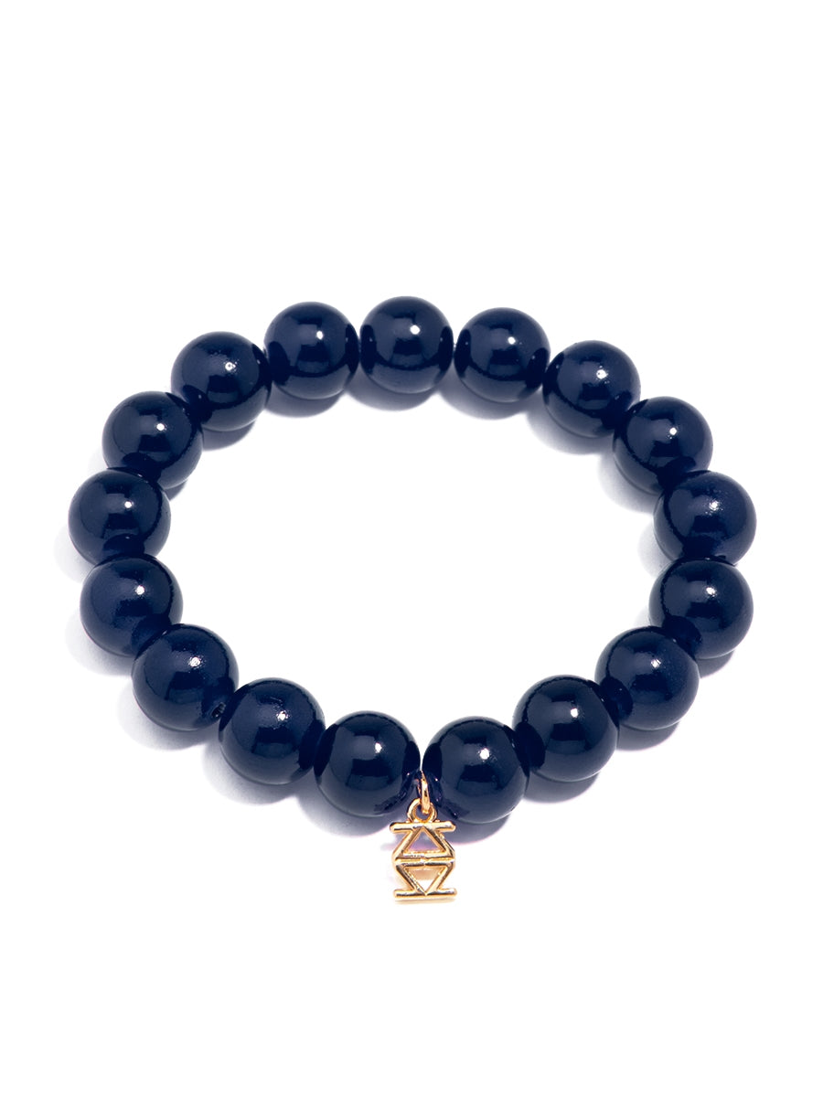 Glass Bead Stretch Bracelet - Various Colors